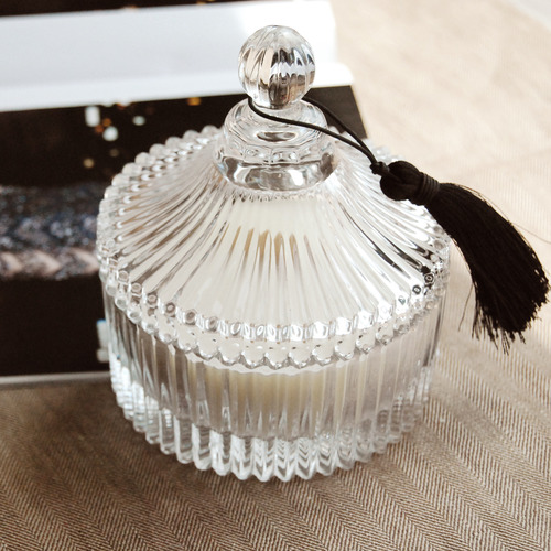 ANTIQUE GLASS CANISTER (LARGE) 소이캔들